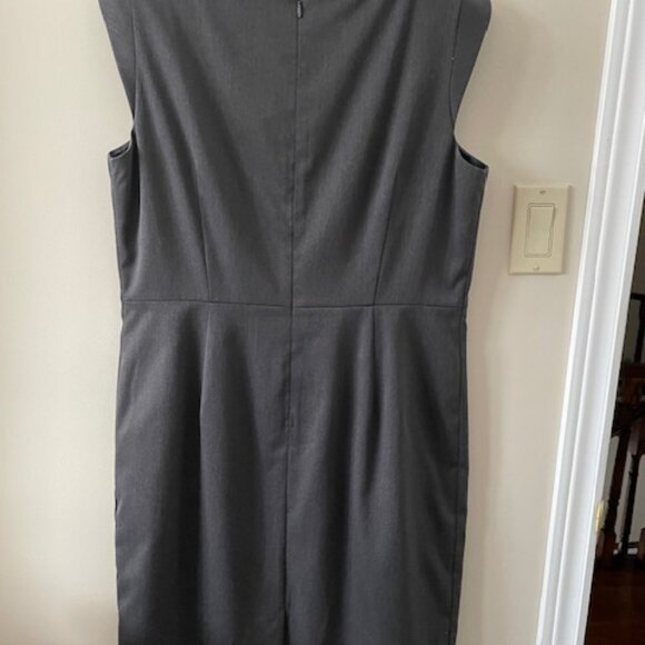 Planet - sheath dress  - gray -waisted  - cap sleeves -size 12 - Picture 3 of 8